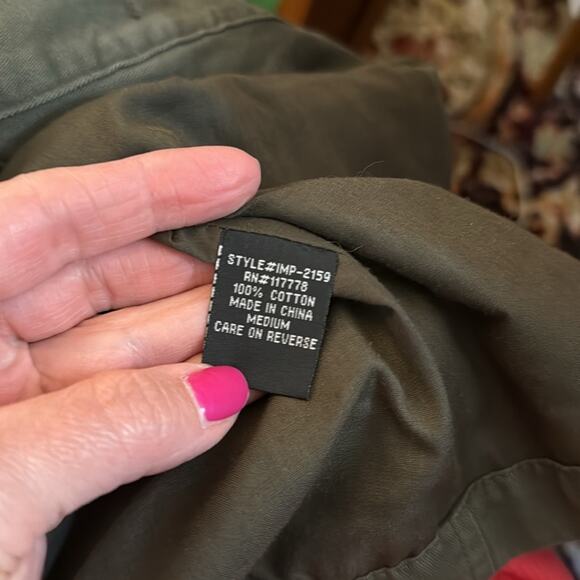 Love Stitch Green Belted Embroidered Utility Jacket - Picture 7 of 7